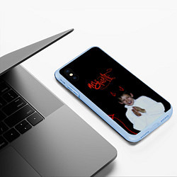 Чехол iPhone XS Max матовый Кизару Мас Фуэрте Mas Fuerte Kizaru Обложка, цвет: 3D-голубой — фото 2