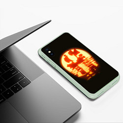 Чехол iPhone XS Max матовый Саузенд Санни Ван Пис, цвет: 3D-салатовый — фото 2