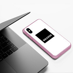 Чехол iPhone XS Max матовый MALEVICH, цвет: 3D-розовый — фото 2