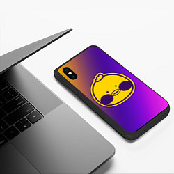 Чехол iPhone XS Max матовый ЛАЛАФАНФАН УТЯ УТОЧКА Lalafanfan, цвет: 3D-черный — фото 2