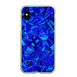 Чехол iPhone XS Max матовый Fashion pattern, цвет: 3D-салатовый