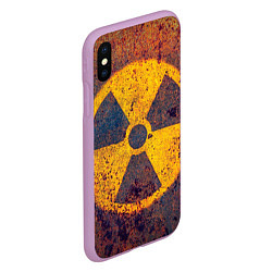 Чехол iPhone XS Max матовый Радиактивно!, цвет: 3D-сиреневый — фото 2
