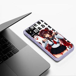 Чехол iPhone XS Max матовый Ху Тао модная Genshin Impact Геншин, цвет: 3D-светло-сиреневый — фото 2