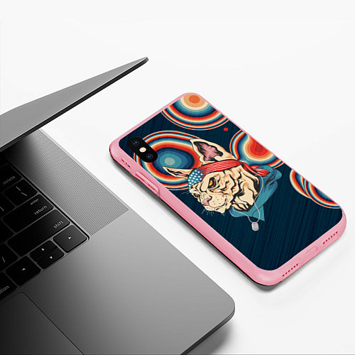 Чехол iPhone XS Max матовый Кот-комикадзе / 3D-Баблгам – фото 3