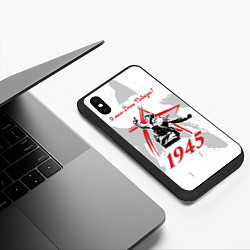 Чехол iPhone XS Max матовый 9 мая - День Победы!, цвет: 3D-черный — фото 2
