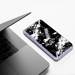 Чехол iPhone XS Max матовый NIRVANA краска, цвет: 3D-светло-сиреневый — фото 2