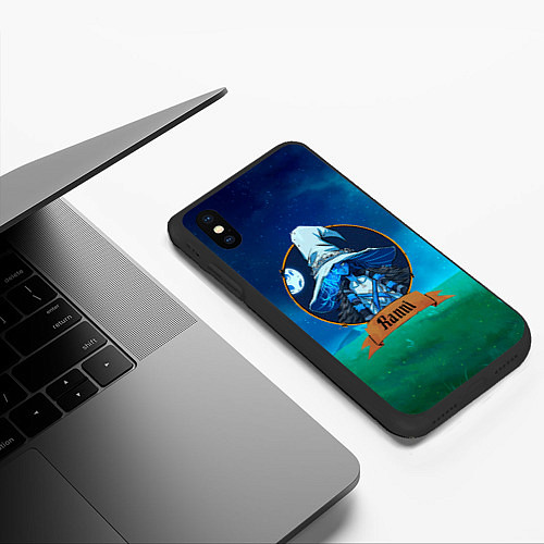 Чехол iPhone XS Max матовый Ranni Eldenring / 3D-Черный – фото 3