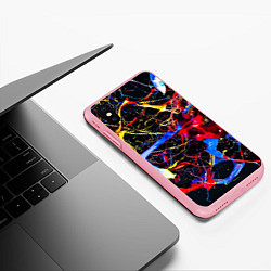 Чехол iPhone XS Max матовый Импрессионизм Vanguard neon pattern, цвет: 3D-баблгам — фото 2