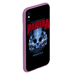 Чехол iPhone XS Max матовый Pantera Domination, цвет: 3D-фиолетовый — фото 2