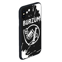 Чехол iPhone XS Max матовый Burzum КОТ Краска, цвет: 3D-черный — фото 2