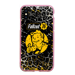 Чехол iPhone XS Max матовый Fallout 76 bethesda