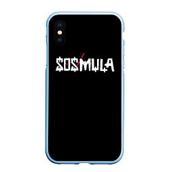 Чехол iPhone XS Max матовый SosMula City Morgue - SosMula Type B, цвет: 3D-голубой