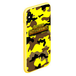 Чехол iPhone XS Max матовый PlayerUnknowns Battlegrounds Камуфляж Жёлто-Коричн, цвет: 3D-желтый — фото 2
