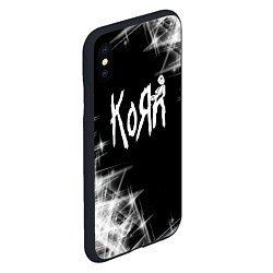 Чехол iPhone XS Max матовый Korn КоРн, цвет: 3D-черный — фото 2