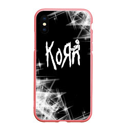 Чехол iPhone XS Max матовый Korn КоРн, цвет: 3D-баблгам