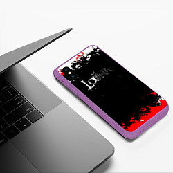 Чехол iPhone XS Max матовый Louna Tracktor Bowling, цвет: 3D-фиолетовый — фото 2
