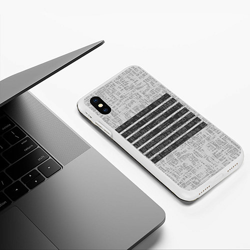 Чехол iPhone XS Max матовый Город Коллекция Get inspired! 119-9-32-f2i-sq / 3D-Белый – фото 3