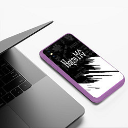 Чехол iPhone XS Max матовый Noize mc нойз мс, цвет: 3D-фиолетовый — фото 2