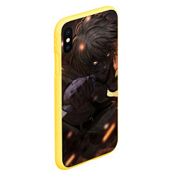 Чехол iPhone XS Max матовый Опасный Торфинн, цвет: 3D-желтый — фото 2