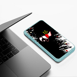 Чехол iPhone XS Max матовый Payton Moormeier сердце, цвет: 3D-мятный — фото 2