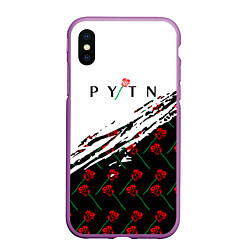 Чехол iPhone XS Max матовый Payton Moormeie PYTN X ROSE, цвет: 3D-фиолетовый