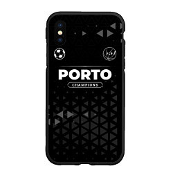 Чехол iPhone XS Max матовый Porto Форма Champions, цвет: 3D-черный