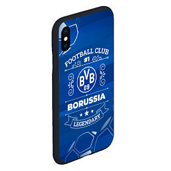 Чехол iPhone XS Max матовый Borussia FC 1, цвет: 3D-черный — фото 2