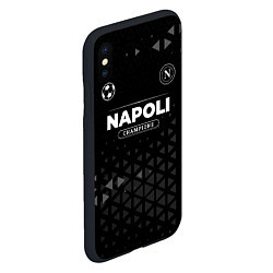 Чехол iPhone XS Max матовый Napoli Форма Champions, цвет: 3D-черный — фото 2