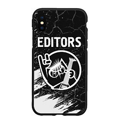 Чехол iPhone XS Max матовый Editors КОТ Краска, цвет: 3D-черный