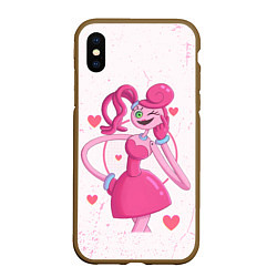 Чехол iPhone XS Max матовый POPPY PLAYTIME - Mommy long legs - Мамочка длинные, цвет: 3D-коричневый