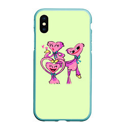 Чехол iPhone XS Max матовый POPPY PLAYTIME - KISSY MISSY - МИЛАЯ КИССИ МИССИ, цвет: 3D-мятный