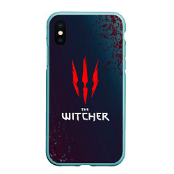 Чехол iPhone XS Max матовый THE WITCHER - ВЕДЬМАК КРАСНЫЕ КОГТИ, цвет: 3D-мятный