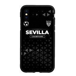 Чехол iPhone XS Max матовый Sevilla Форма Champions, цвет: 3D-черный