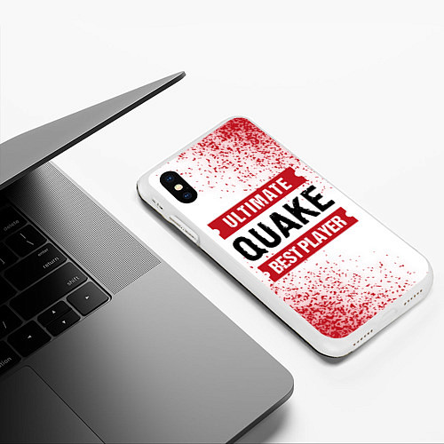 Чехол iPhone XS Max матовый Quake Ultimate / 3D-Белый – фото 3