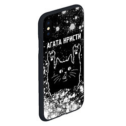 Чехол iPhone XS Max матовый Агата Кристи Rock Cat FS, цвет: 3D-черный — фото 2