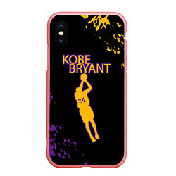 Чехол iPhone XS Max матовый Kobe Bryant Баскетболист 24, цвет: 3D-баблгам