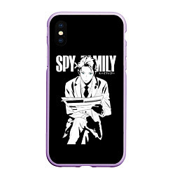 Чехол iPhone XS Max матовый SPY X FAMILY СЕМЬЯ ШПИОНА ЛОЙД, цвет: 3D-сиреневый