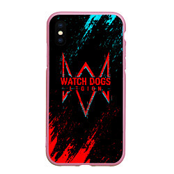 Чехол iPhone XS Max матовый Watch Dogs 2 watch dogs: legion, цвет: 3D-розовый