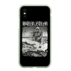 Чехол iPhone XS Max матовый Burzum - The Sea Monster, цвет: 3D-салатовый