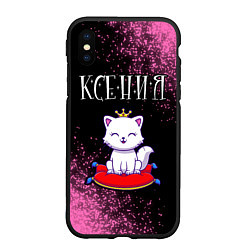 Чехол iPhone XS Max матовый Ксения КОШКА Арт, цвет: 3D-черный