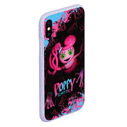 Чехол iPhone XS Max матовый Mommy Poppy Playtime, цвет: 3D-светло-сиреневый — фото 2