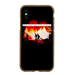 Чехол iPhone XS Max матовый This Is Not A Drill - Rage Against the Machine