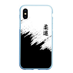Чехол iPhone XS Max матовый ДЗЮДО КУДО JUDO, цвет: 3D-голубой