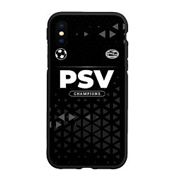 Чехол iPhone XS Max матовый PSV Champions Uniform, цвет: 3D-черный