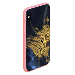 Чехол iPhone XS Max матовый Фрактальная футуристическая композиция Абстракция, цвет: 3D-баблгам — фото 2