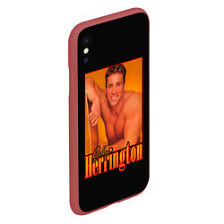 Чехол iPhone XS Max матовый Billy Herrington Aniki Билли, цвет: 3D-красный — фото 2