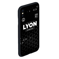 Чехол iPhone XS Max матовый Lyon Champions Uniform, цвет: 3D-черный — фото 2