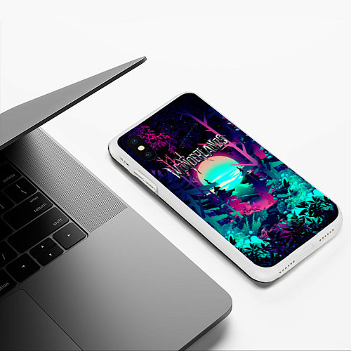 Чехол iPhone XS Max матовый WONDERLANDS Легендарный Лес / 3D-Белый – фото 3