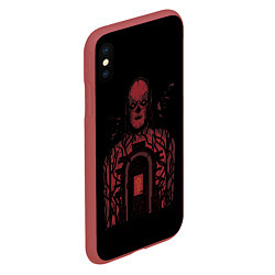 Чехол iPhone XS Max матовый VECNA DOOR ST, цвет: 3D-красный — фото 2