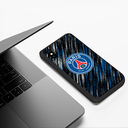 Чехол iPhone XS Max матовый Псж football club, цвет: 3D-черный — фото 2